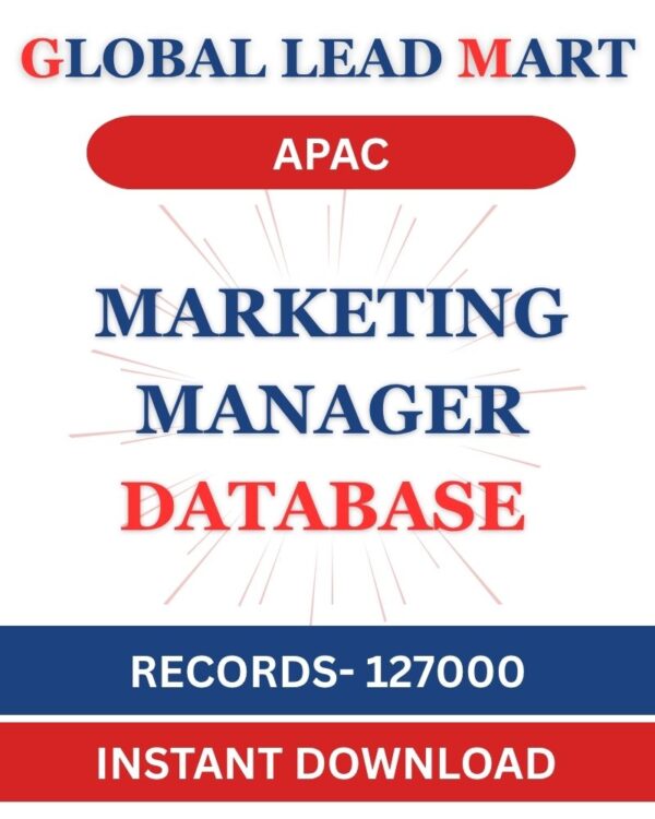 Marketing Managers in APAC | Verified Contacts